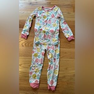 Magnetic Me Floral Kids Pajama Set with Pink and Yellow
